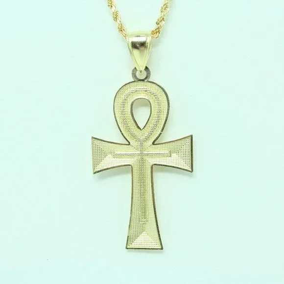 10k Gold Ankh Pendant